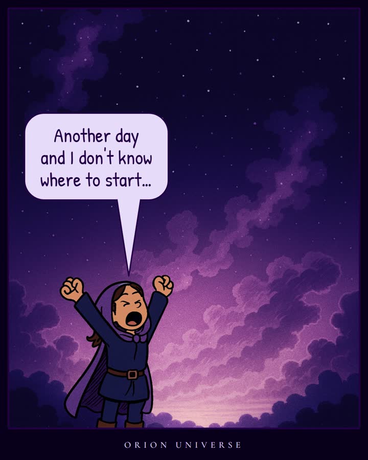 Comic strip for Orion Universe