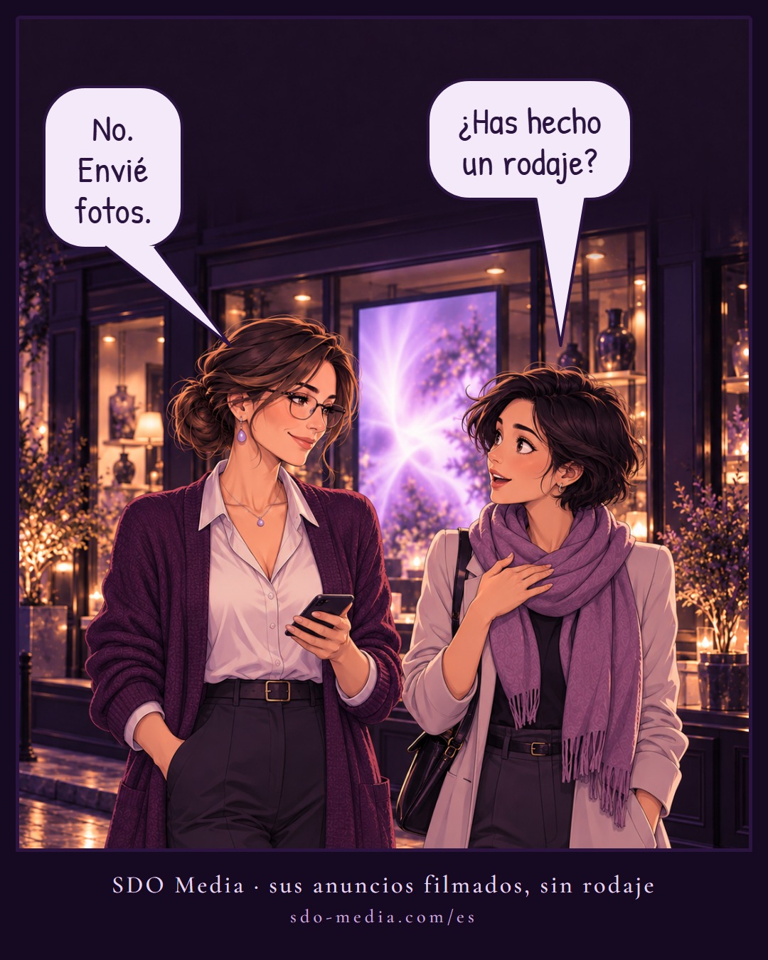 SDO Media comic strip, final panel in Spanish