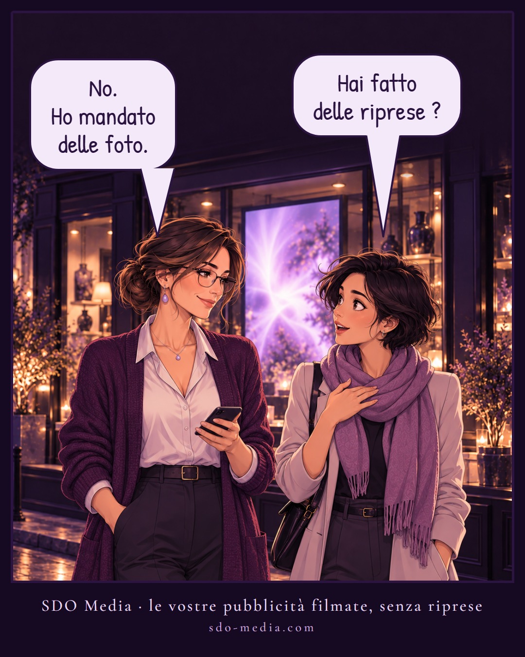 SDO Media comic strip, final panel in Italian